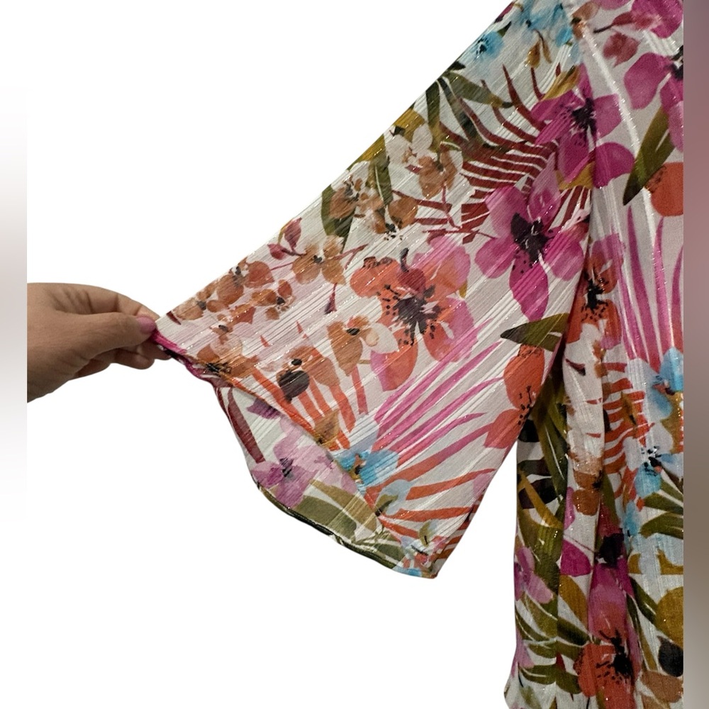 Roz & Ali Vibrant Floral Blouse - Picture 3 of 6